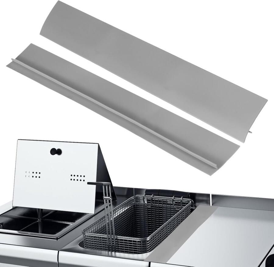 Fornuis Kookplaat Covers Spleetvullers Aanrecht Keuken Schoonhouden Hittebestendig Siliconen 54 cm Set Grijs