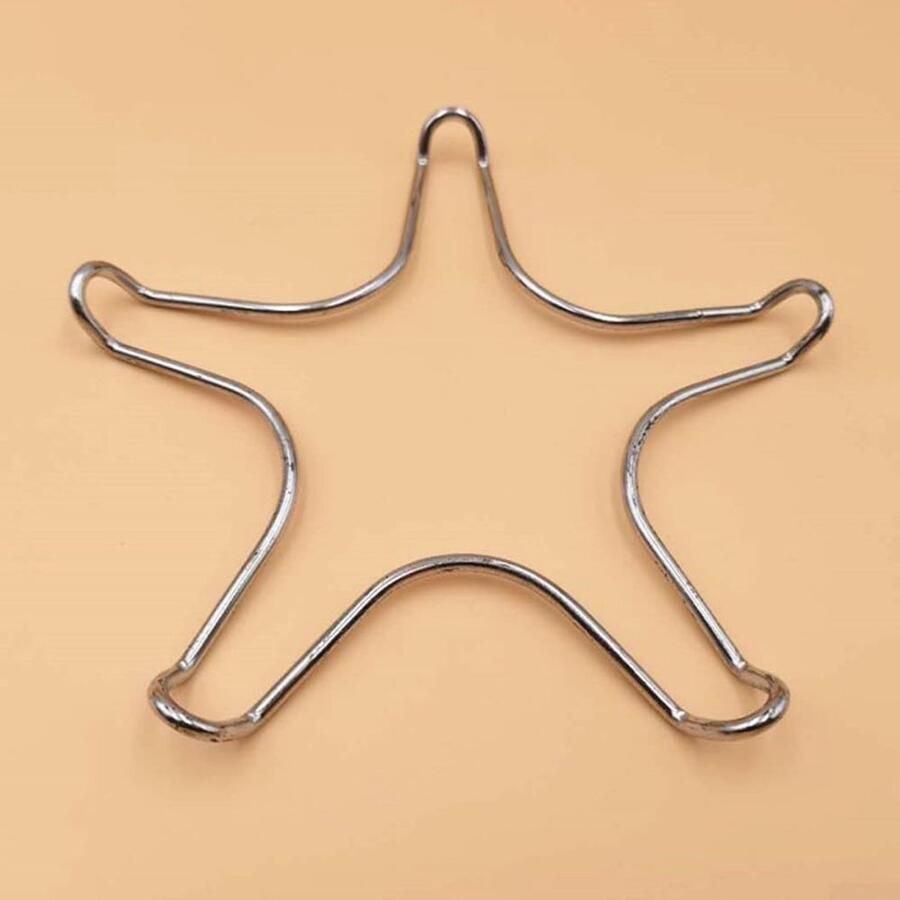 Fornuis Reducer Ring Kookplaat Ondersteuning Kleine Pannen Stabiliseren Hitte Beschermend Universeel Zilver