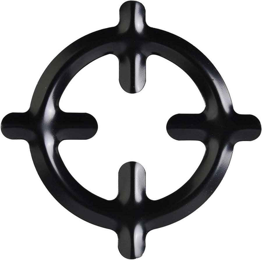 Fornuis Reducer Ring Kookplaat Stand Espresso Maken Stabiele Ondersteuning 16 x 125 cm Zwart