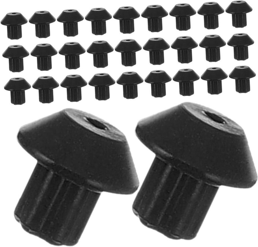 Fornuis Rooster Voetjes Antislip Pootjes Kookplaat Stabiliseren Hittebestendig Rubber 40 Stuks Zwart