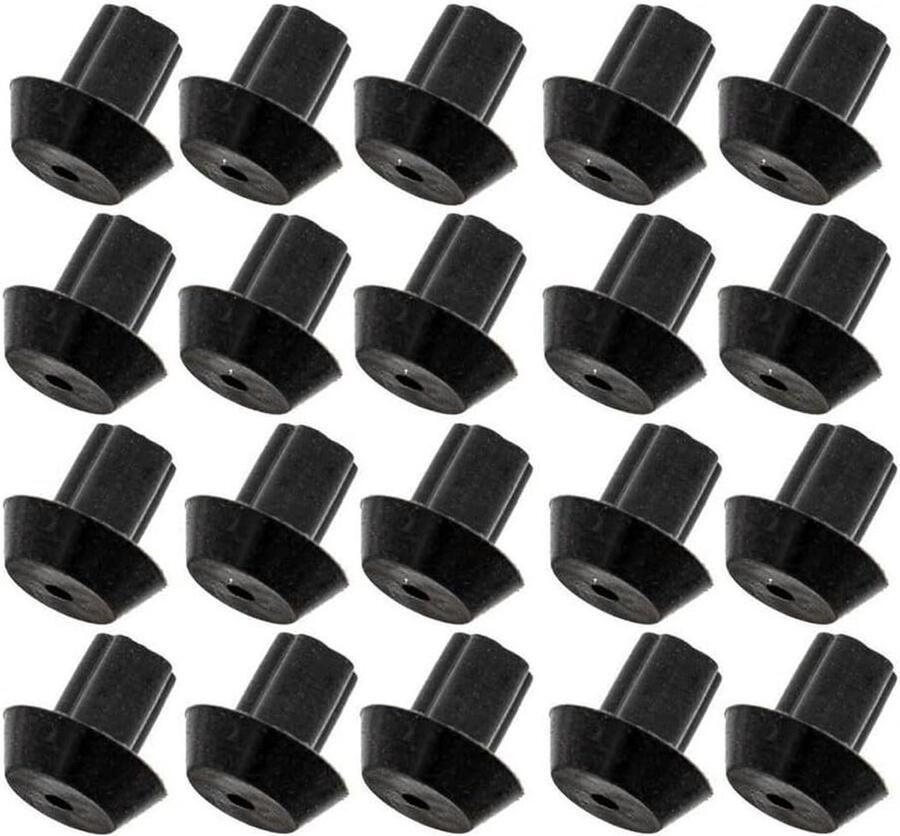 Fornuis Rubberen Voetjes Kookplaat Pads Keuken Beschermen Hittebestendig Rubber 20 Stuks Zwart