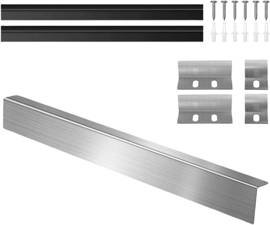 Fornuis Spleet Afdichter Kookplaat Strip Keuken Schoonhouden Vuilvangend Ontwerp 76 cm Roestvrij Staal