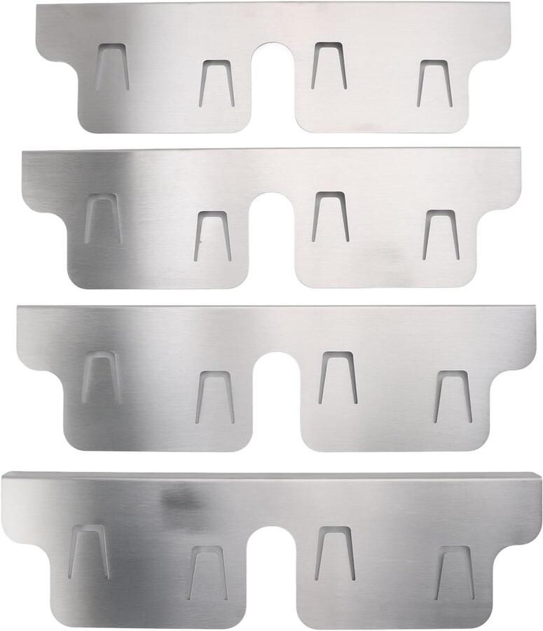 Fornuis Spleetafdekking Kookplaat Opvulling Keuken Schoonhouden Uitschuifbaar 35-70cm 37 x 12 x 3 cm Zilverkleurig