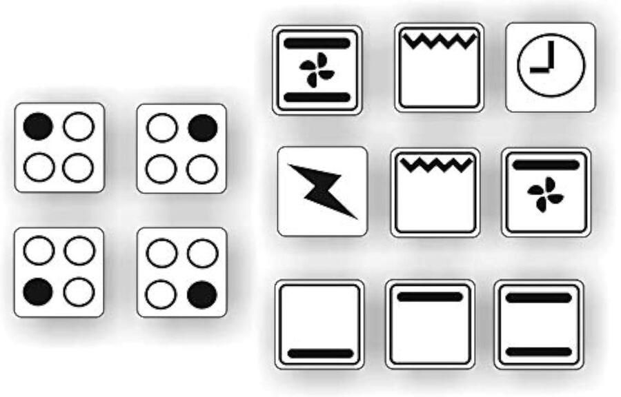 Fornuis Stickers Oven Symbolen Keuken Decoratie Zelfklevend Weerbestendig 14x14mm Zwart Wit