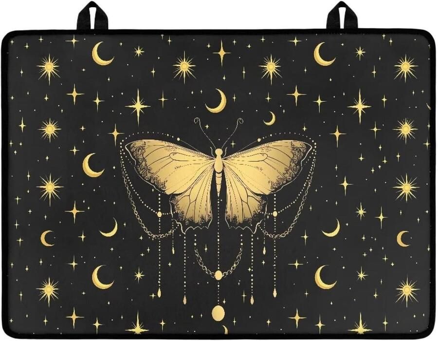 Fornuis Top Cover Kookplaat Mat Keuken Beschermen Waterdicht Ontwerp 29 x 21 Inch Vlinder Maan Ster
