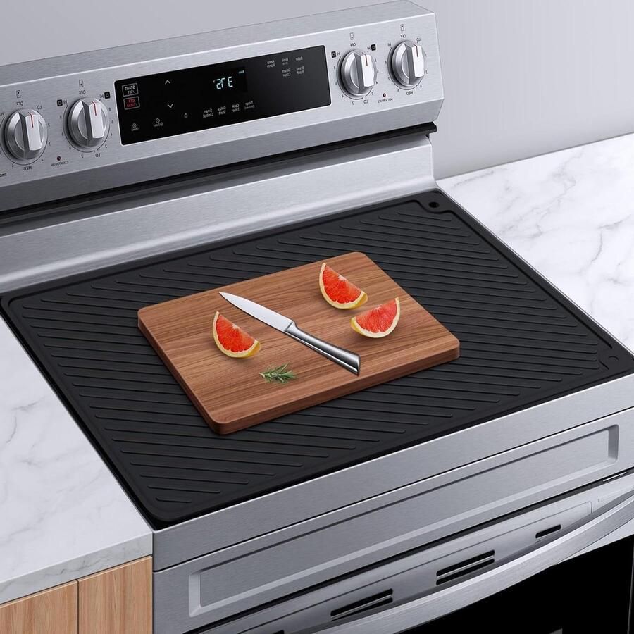 Fornuis Top Covers Kookplaat Beschermer Aanrecht Beschermen Hittebestendig tot 400°F 28 x 20 inch Zwart
