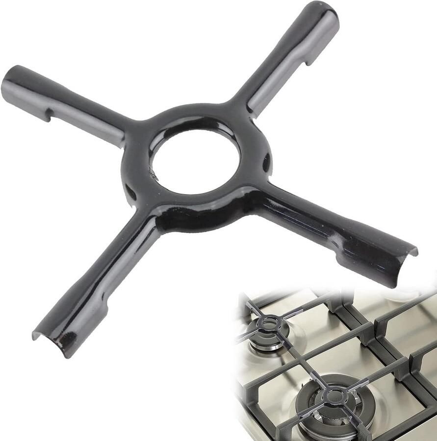Fornuis Verkleiner Adapter Kookplaat Kleine Pannen Plaatsen Universeel Inzetbaar 130 mm Zwart
