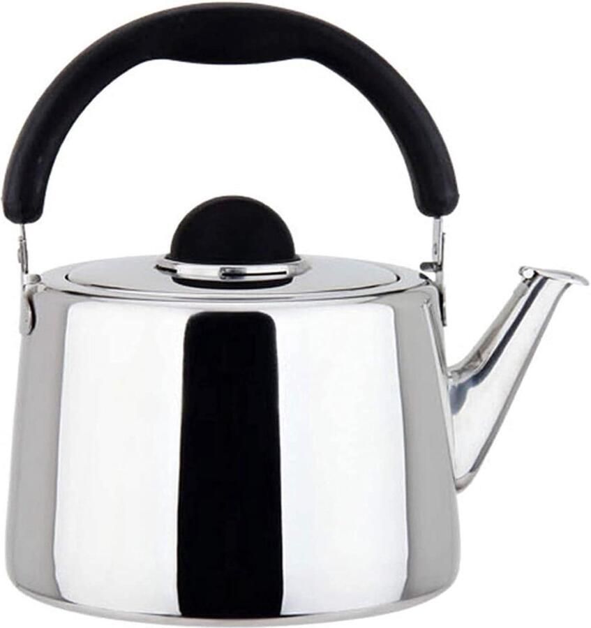 Fornuis Waterkoker Theepot RVS Water Koken Fluitend Geluid 7 Liter Zilver
