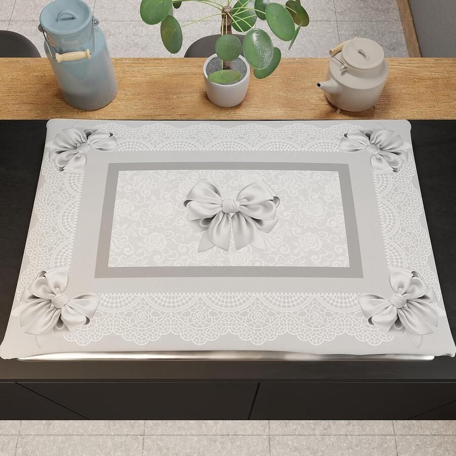 Fornuisafdekplaat Kookplaat deksel Keuken decoratie Digitale print 46 x 70 cm Grijs - Foto 2