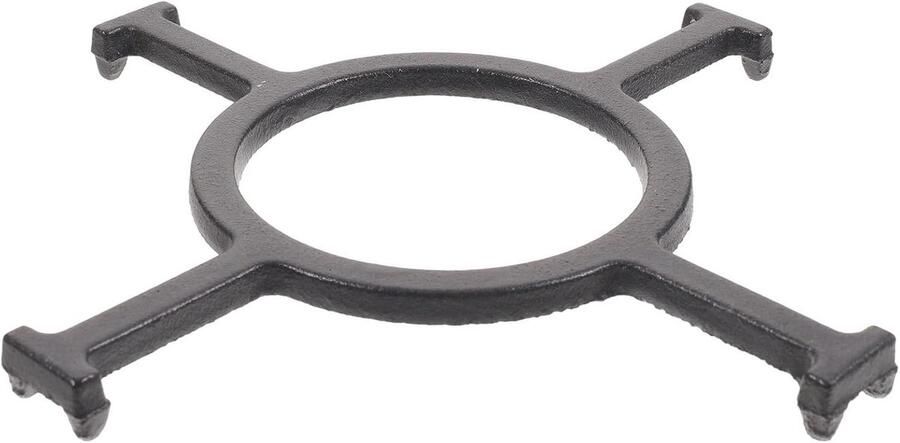 Fornuisrek Kookplaat Accessoire Koken Stabiliseren Hittebestendig Metaal 18.9 cm Zwart