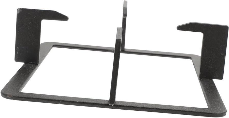 Fornuisrek Kookplaatsteun Wokhouder Koken met Pannen Antislip Gietijzer 265 x 21 x 65 cm Zwart