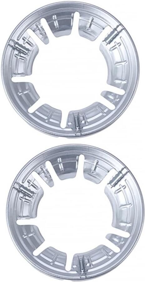 Fornuisrek Wokring Efficiënt Koken Antislip Stabiliteit 24 x 24 x 5 cm Zilver