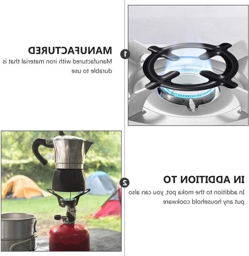 Fornuissteunen Panhouders Koken Antislip 5 stuks Zwart - Foto 1