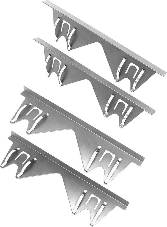 Foruiskloof Beschermers Achterwand Fornuis Keuken Schoonhouden Roestvrij Staal Flexibele Lengte Zilver - Foto 1