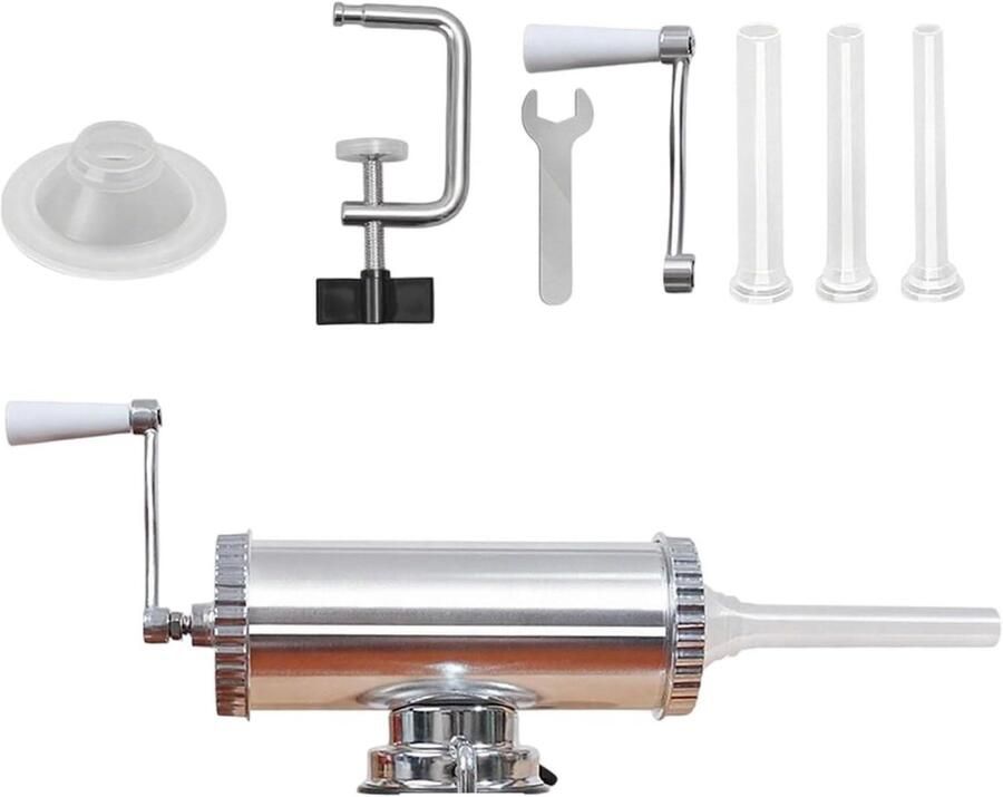 Frankfurter Maker Worst Vulmachine Thuis Worst Maken Stabiele Zuigvoet 3 Buisdiameters Zilver