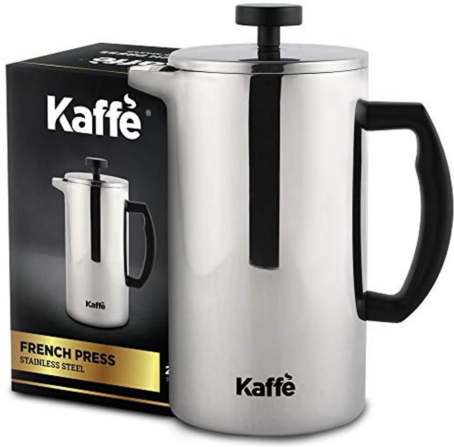 Franse pers koffiezetapparaat Dubbelwandig roestvrij staal (6 kopjes 0.8L) met extra filter