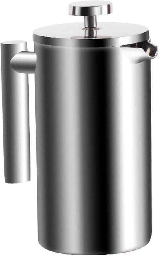 French Press Koffiezetapparaat 1 5 Liter Roestvrij Staal Dubbelwandig Geïsoleerd met 3 Extra Zeven