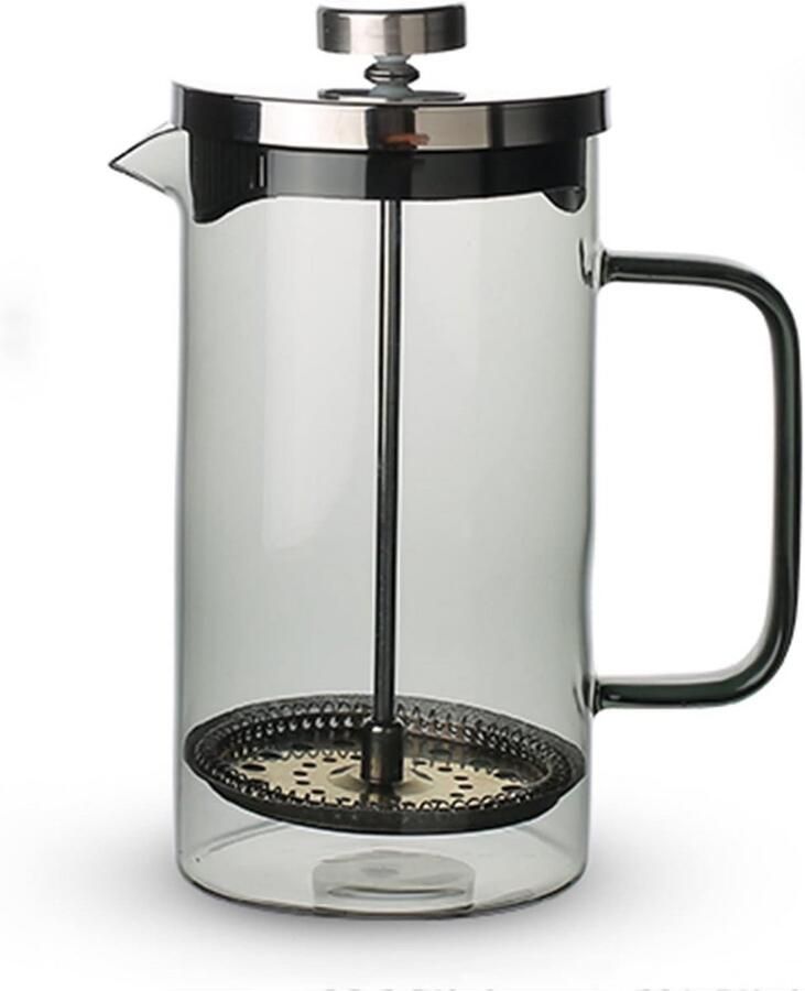 French Press Koffiezetapparaat met 3 RVS Filters Hittebestendig Glas