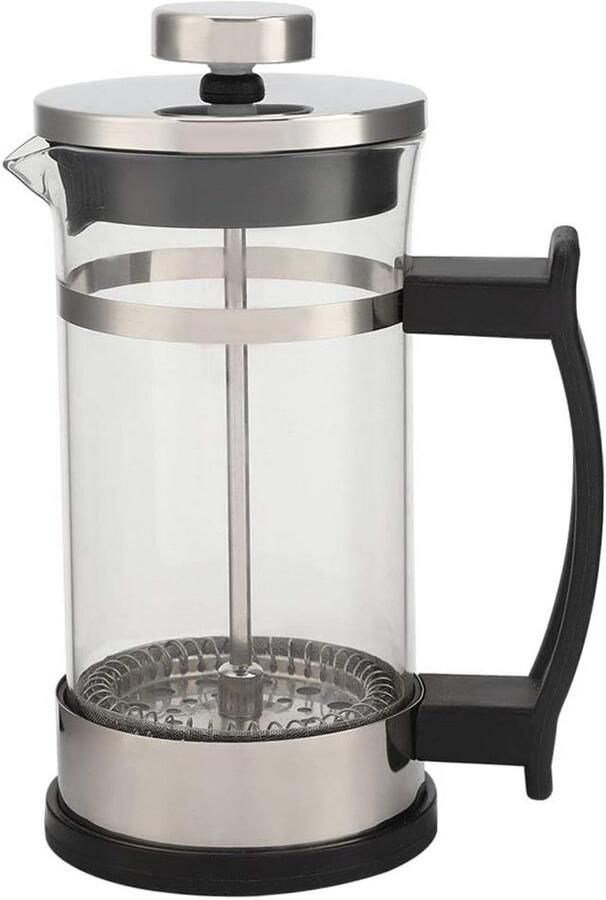 French Press Koffiezetapparaat met Dubbele Filter en Hitteresistent Glas