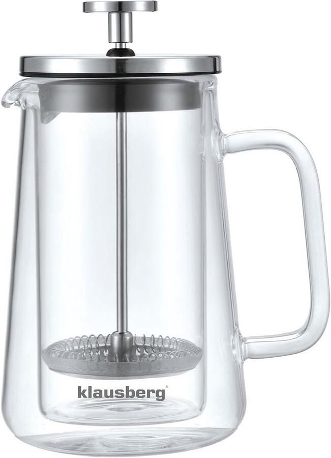 French Press Koffiezetapparaat RVS Filter 350 ml Dubbelwandige Theepot