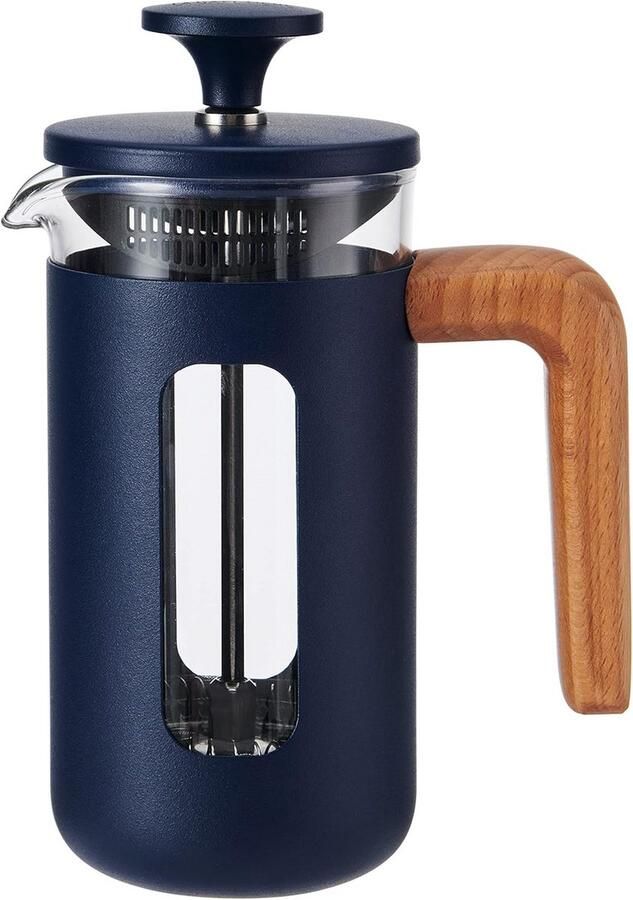 French Press Koffiezetapparaat voor 3 Kopjes (350ml) Hittebestendig Glas en RVS