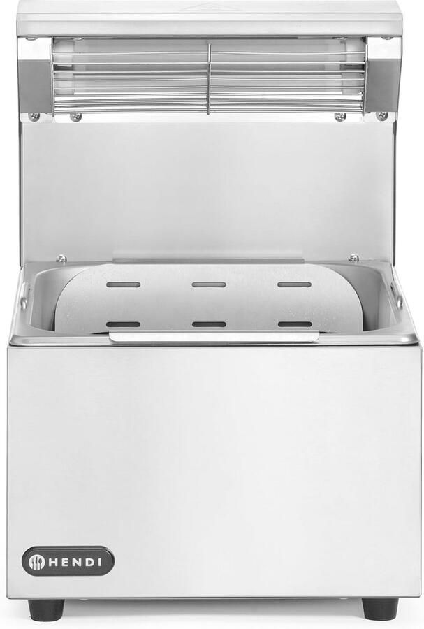 Friet Verwarmer Snack Warmer Warm Houden Infrarood Lamp 35.7 x 26.7 x 37.6 cm Zilver