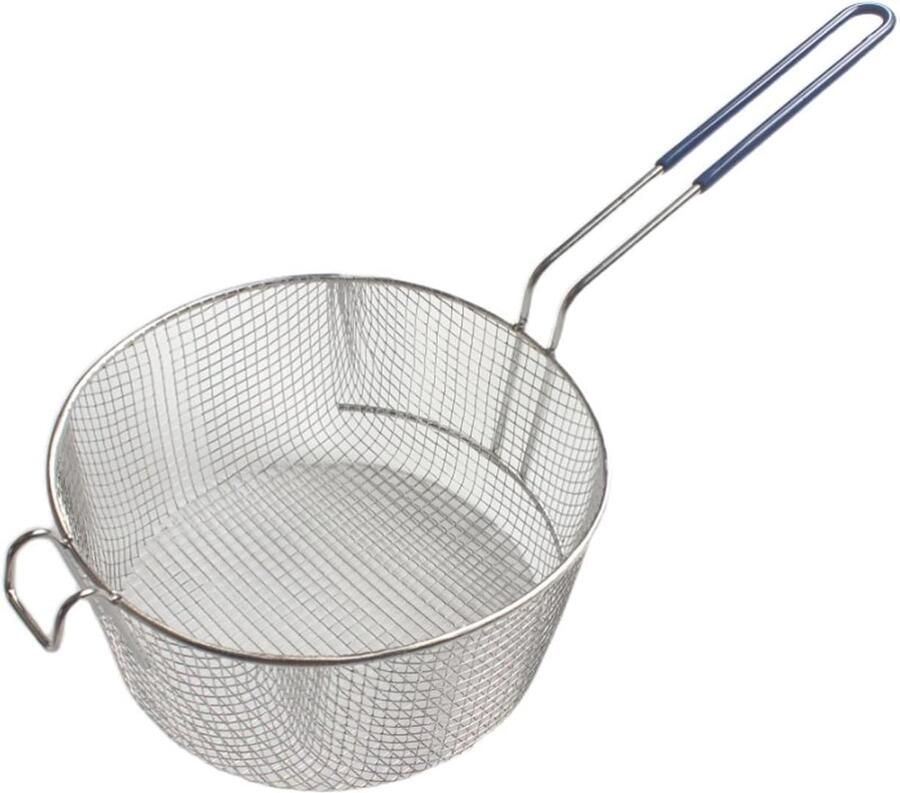 Frietmand Filtermand Vergietmand Frituren Koken Lange Handgreep 1000 Grams Zilver - Foto 1