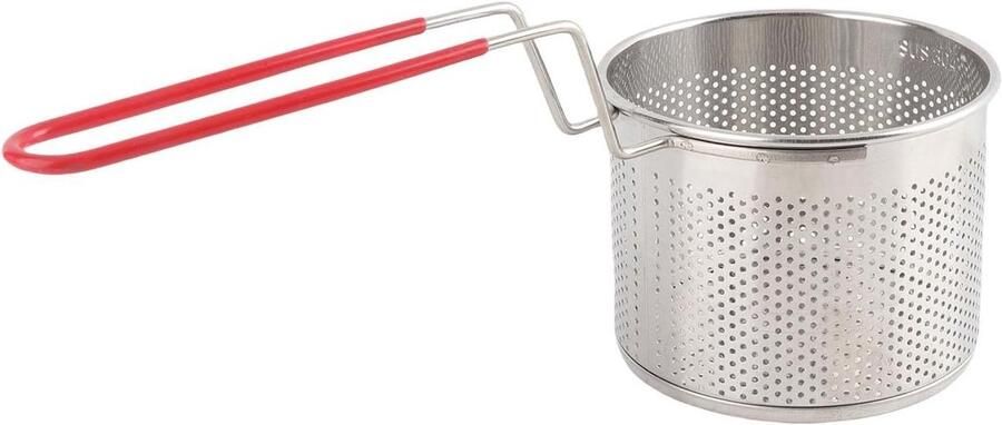 Frietmand RVS Frituurmand Keukenmand Frituren Koken Snelle Olie-afvoer 12 cm Zilver