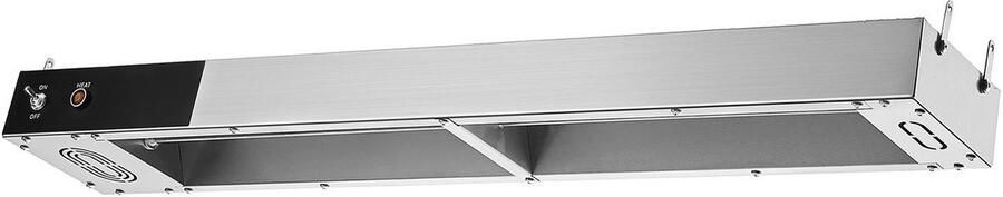 Frietverwarmer 850 W commerciële elektrische voedselverwarmingslamp warmtelichtstation van roestvrij staal overhead frietverwarmer voor buffet keuken restaurant zilver