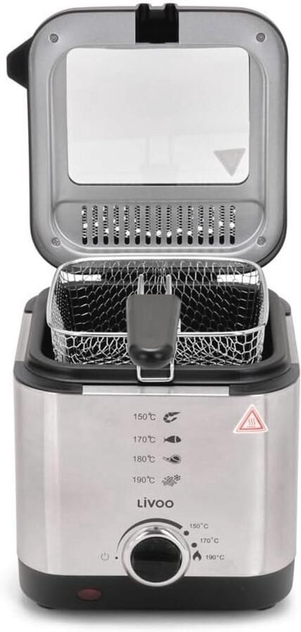 Friteuse 1 5 l 900 W Grijs