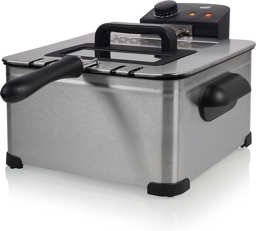 Friteuse 1 grote en 2 kleine friteuse Inhoud 5 L roestvrij FR-6949