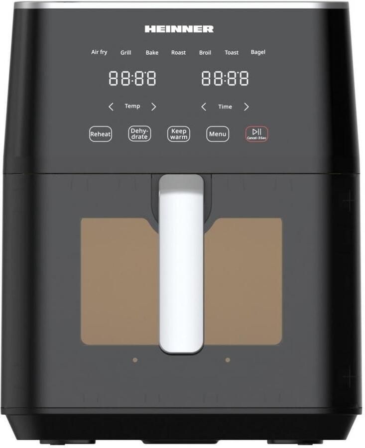 Friteuse 1800 W met 7 liter capaciteit Zwart