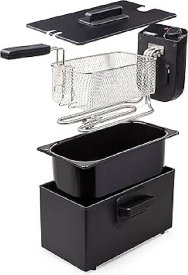 Princess Friteuse 3 liter Koude zone Frituurpan 2000W Zwart