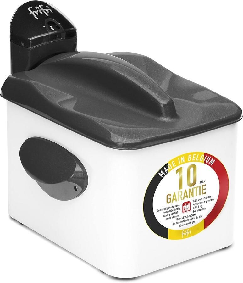 Friteuse 3200W met Koudzone en 3 5L Capaciteit