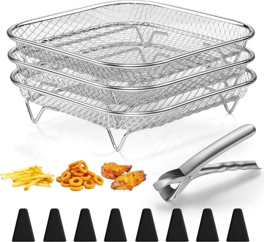 Friteuse Accessoires Keuken Hulpstukken Lucht Frituren Vaatwasserbestendig 10x5x5 cm Zilver