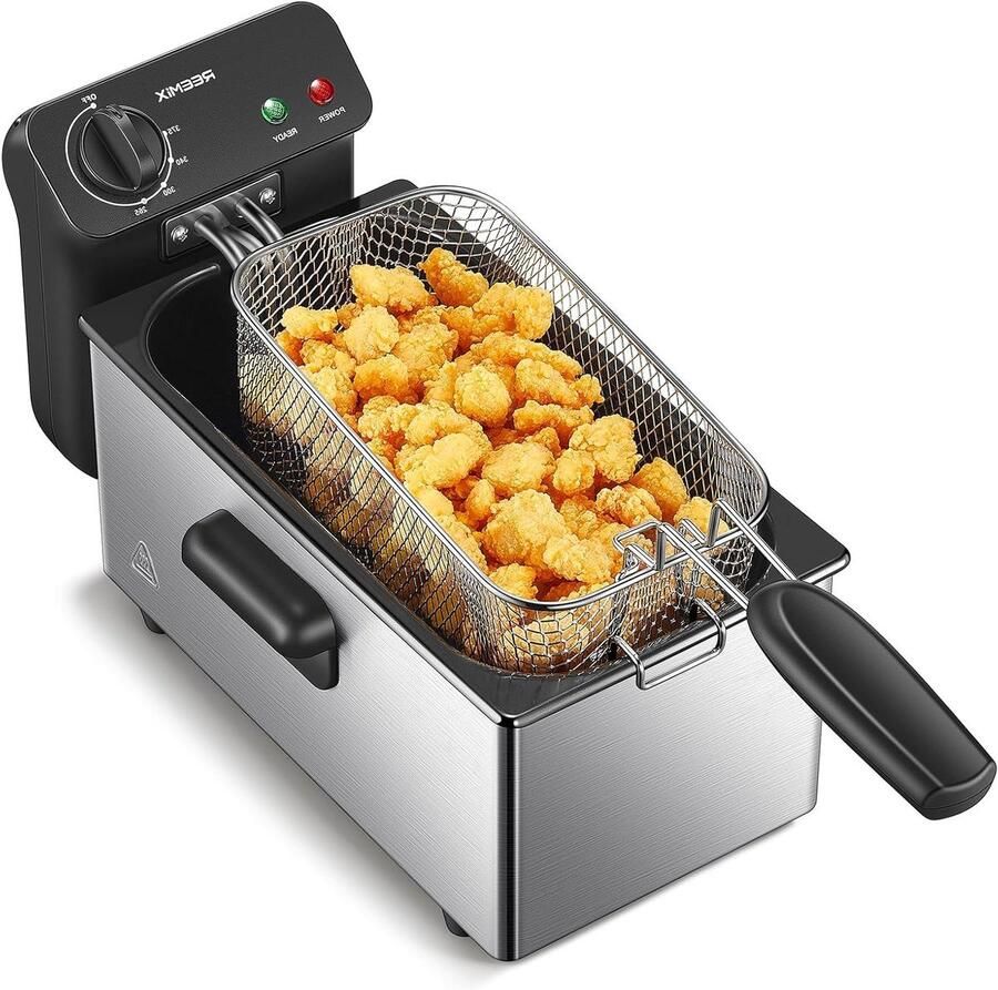 Friteuse Airfryer Lekkere Snacks Cool Zone 3 Liter Zilver
