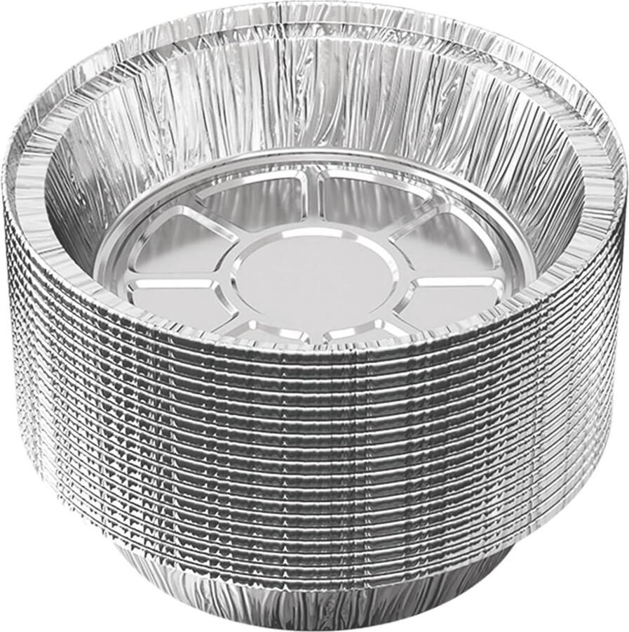 Friteuse Bakjes Aluminium Folie Gemakkelijk Koken Oliebestendig en Rond ca. 235 cm