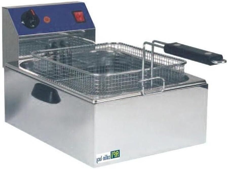 Friteuse de Table Elektrische Frituur Lekkere Snacks Verbeterde Evaporatie 5 Liter Zilver