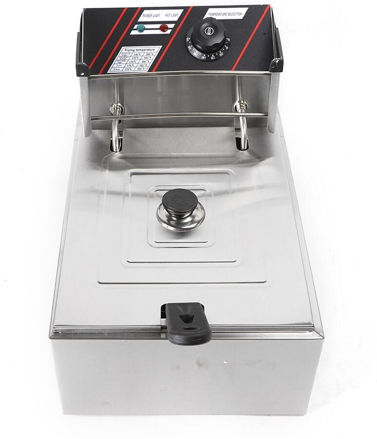 Friteuse Elektrische Friteuse 2500 W 5.5 L RVS Voor Snacks En Kip