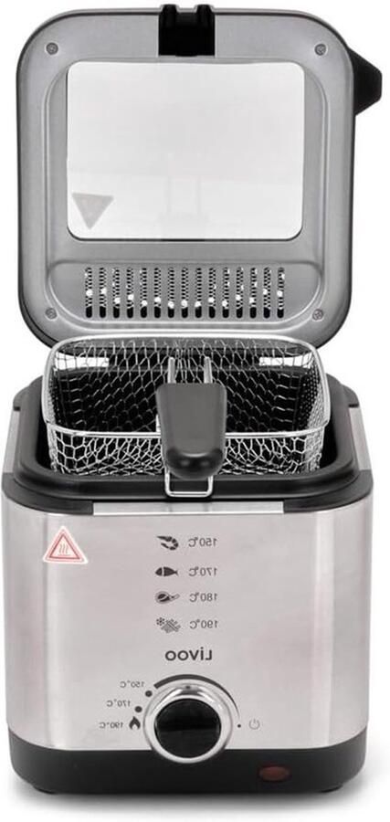 Friteuse Frituurpan Frietjes en snacks bereiden Compact ontwerp 15 Liter Grijs