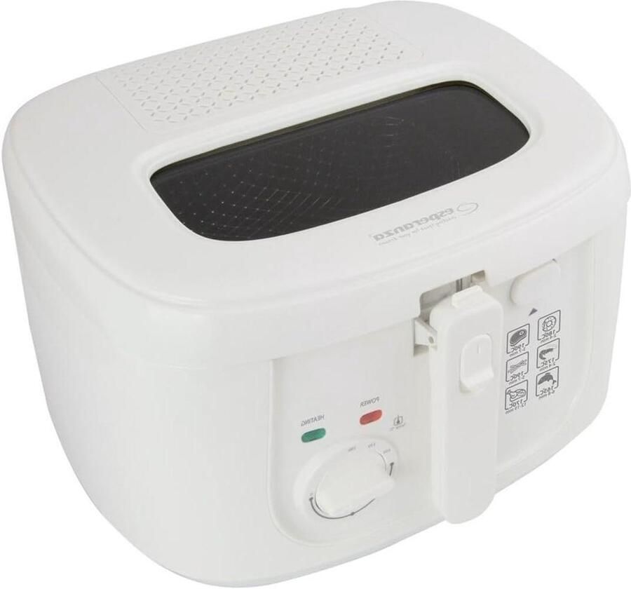 Friteuse Frituurpan Lekker Frituren Krachtige 1800W 2.5 Liter Wit
