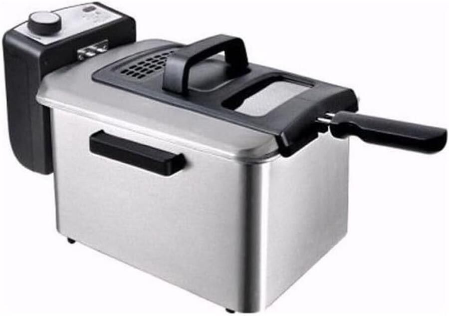 Friteuse Frituurpan Lekker Frituren Mechanische Bediening 4 Liter Roestvrij staal