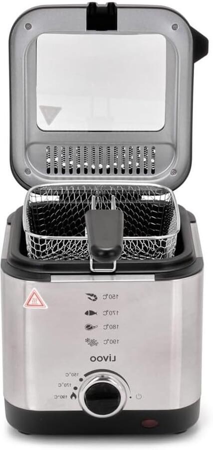 Friteuse Frituurpan Lekkere Frietjes Compact Formaat 15 Liter Grijs