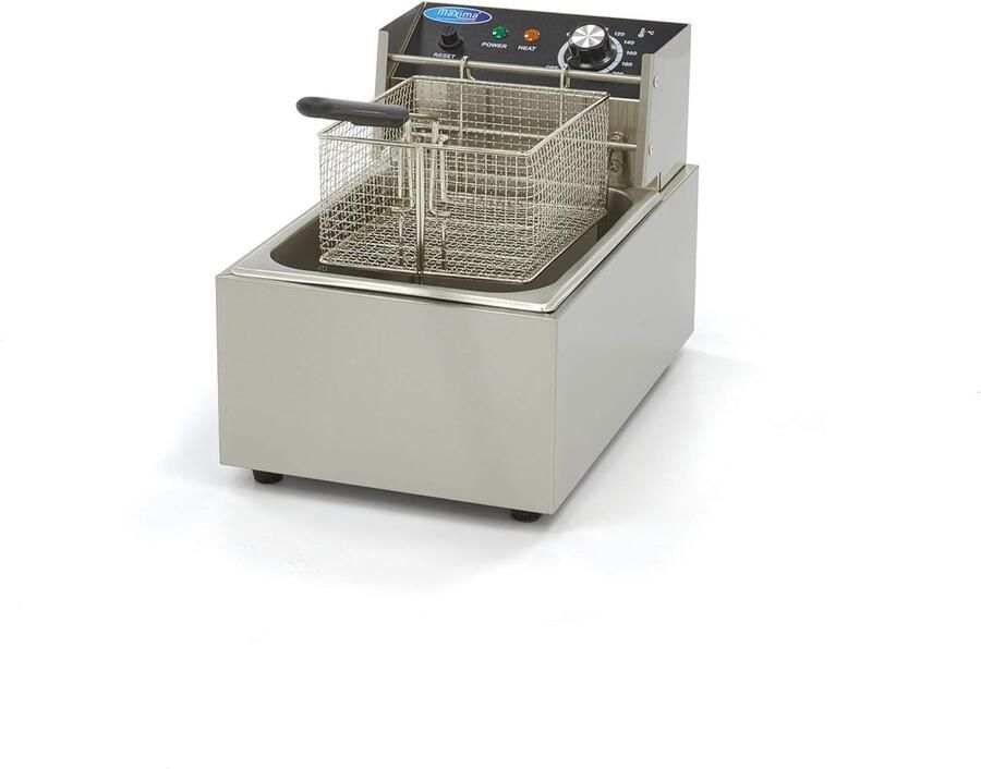 Friteuse Frituurpan Professioneel Frituren Cold Zone Technologie 6 Liter Metallic