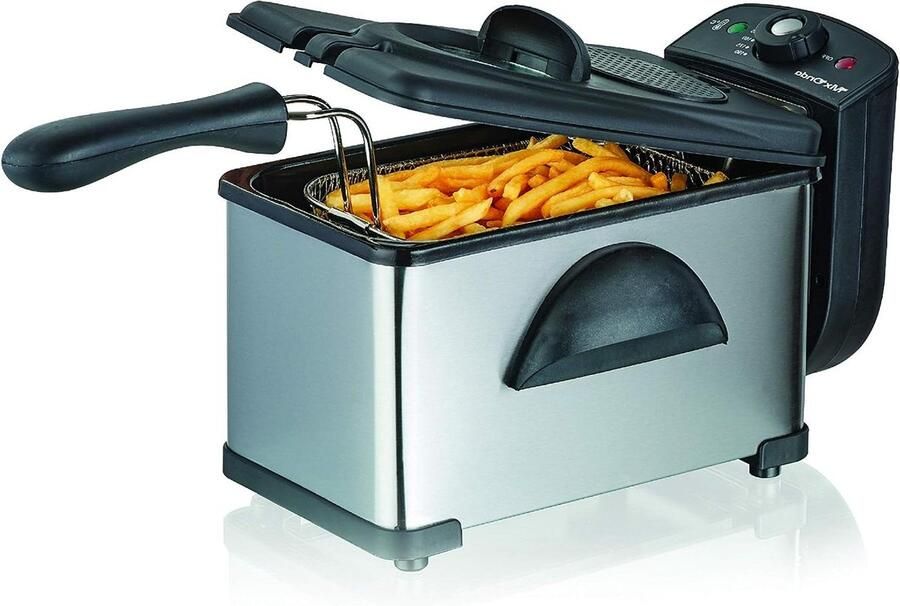 Friteuse Frituurpan Snelle Snacks Snelle Verwarming 2 Liter Metaal