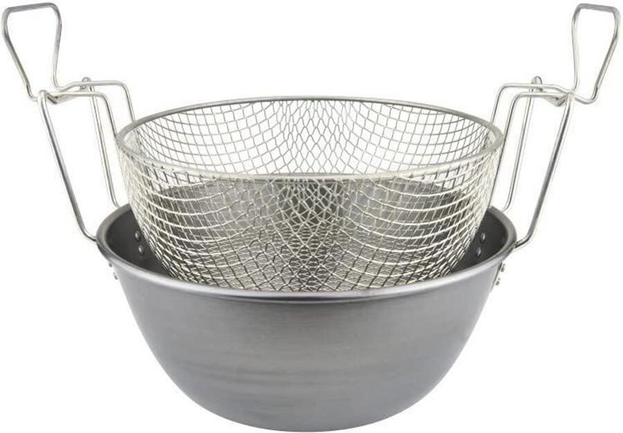Friteuse Geborsteld Frituurpan Keuken Lekker Frituren Hoogwaardig Ijzer 36 cm Veelkleurig