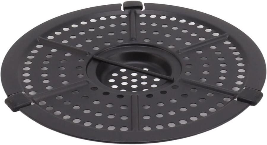 Friteuse Grillpan Antiaanbak Pan Gezond Koken Voedselveilig Roestvrij Staal 16 Cm Diameter Zilverkleurig