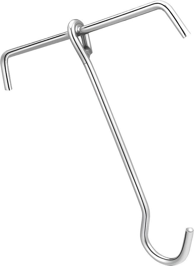 Friteuse Haak Gevogeltelifter Vleeshaak Vlees Frituren Voedselveilig Roestvrij Staal 22 x 23 cm Zilver - Foto 1