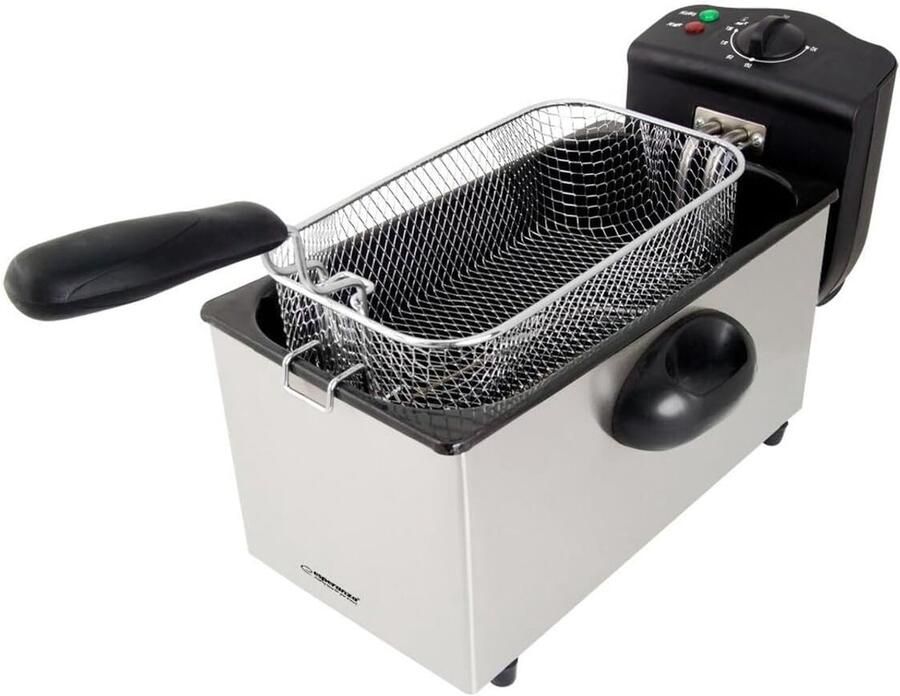 Friteuse Keukenapparaat Lekker Frituren Krachtige 2000W 3 Liter Zwart