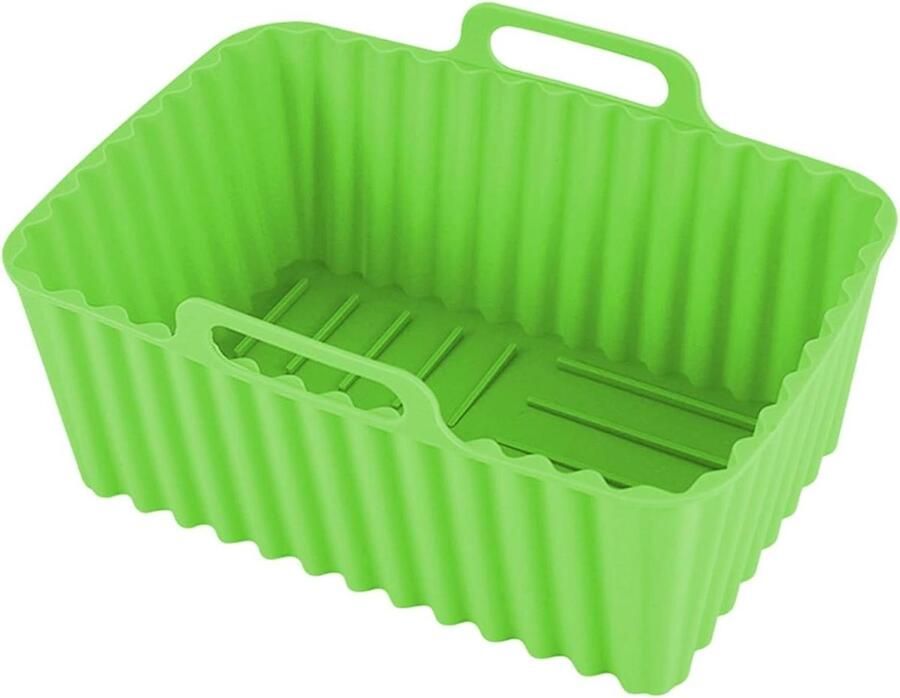 Friteuse Lade Siliconen Pot Schoon Koken Herbruikbaar Accessoire Groot Groen